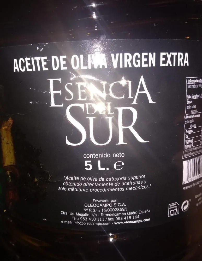 Aceite de Oliva Virgen Extra Esencial del Sur 5L