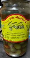 Aceitunas verdes partida aliñadas
