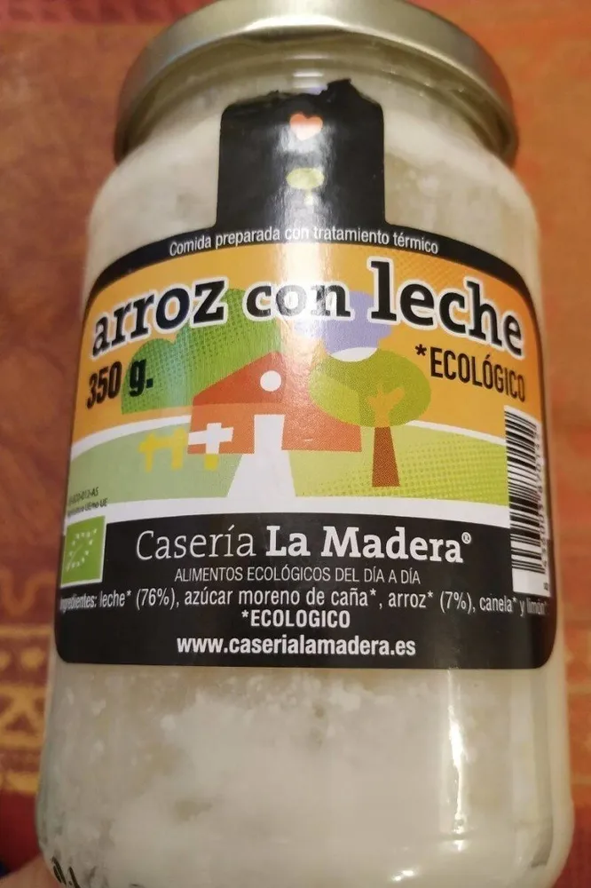 Arroz con leche ecológico