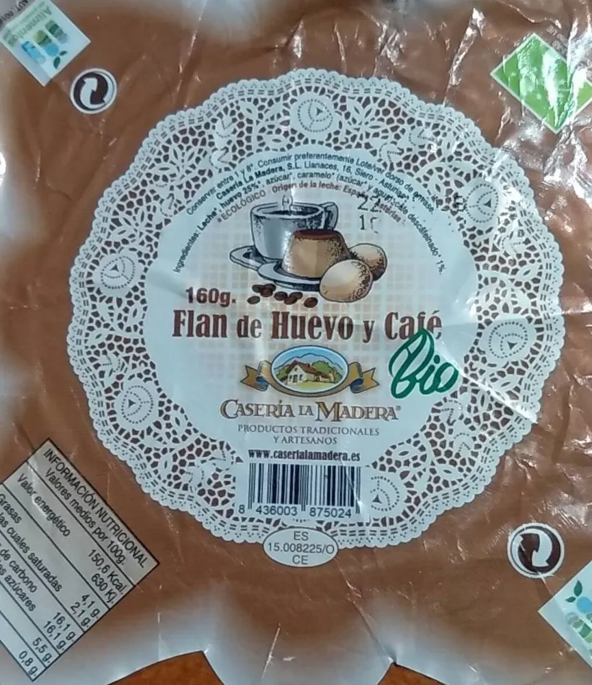 Flan de huevo Cafe