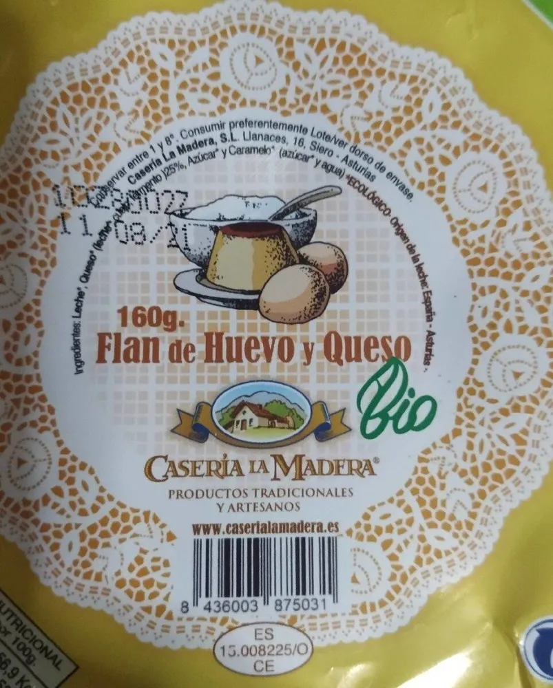 Flan de huevo y queso