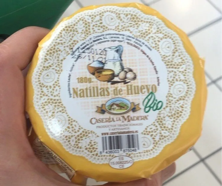 Natillas de huevo
