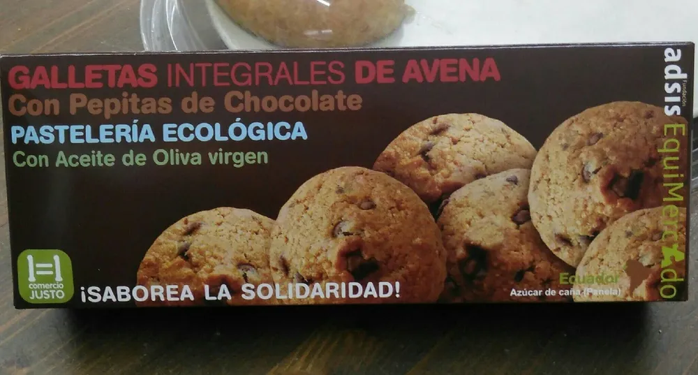 Galletas Integrales Avena y Chocolate