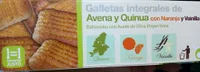 Galletas integrales de avena y quinua con naranja y vainilla