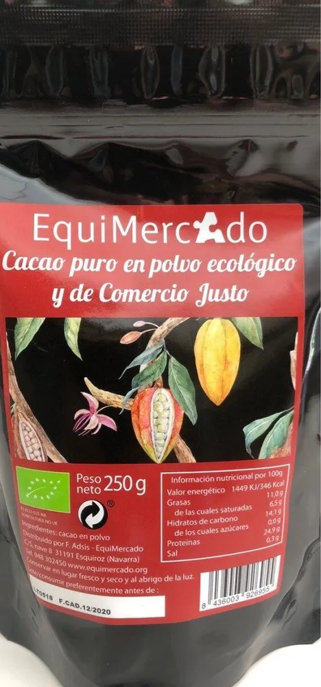 Cacao puro en polvo