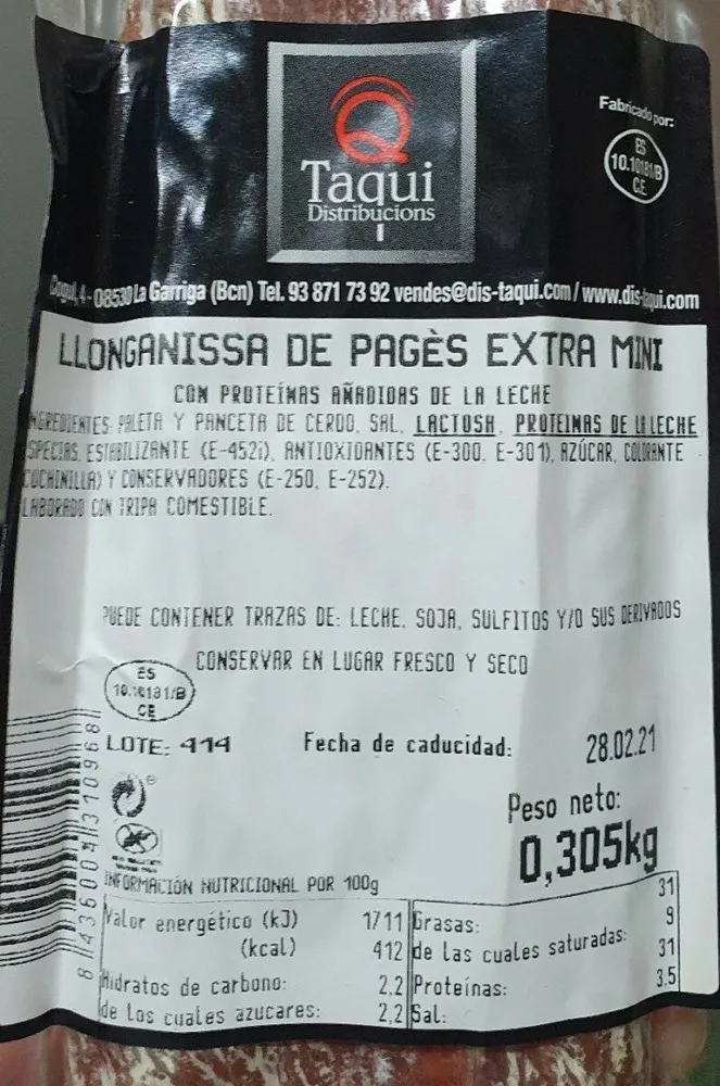 Llonganissa de pages