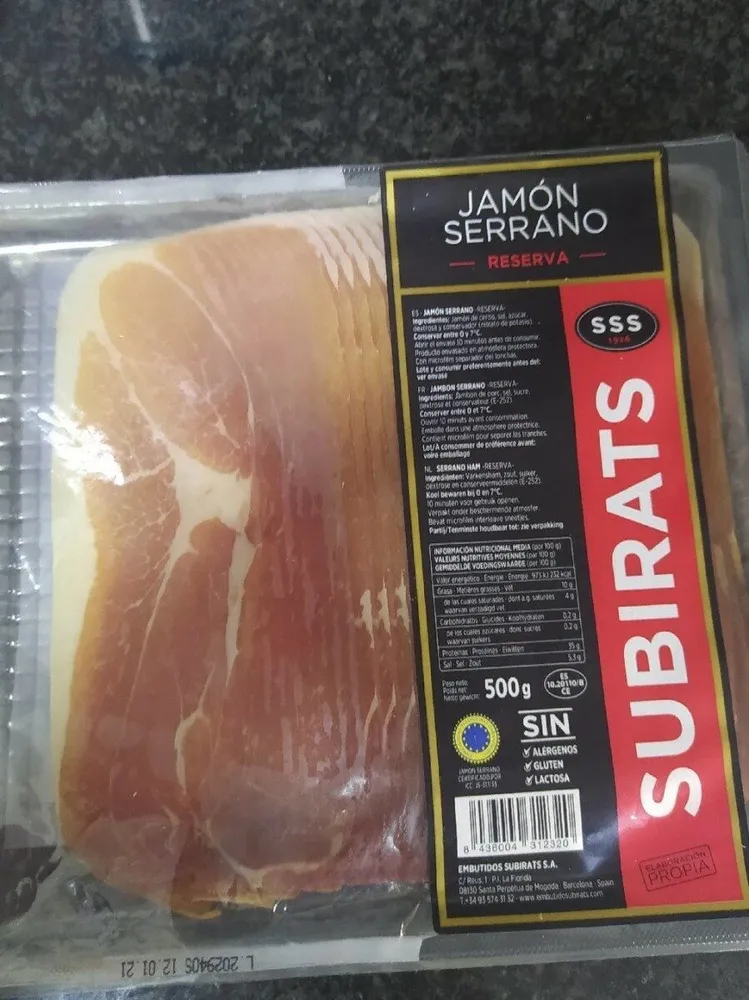 Jamón serrano reserva