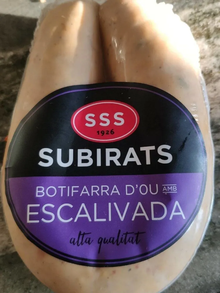 Butifarra d'ou escalivada