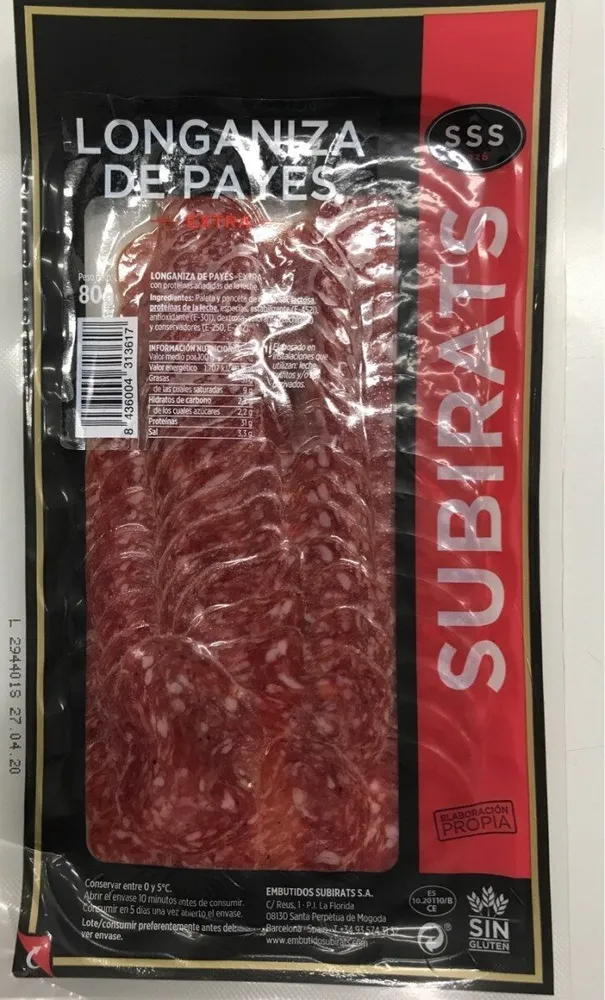 Longaniza de payes