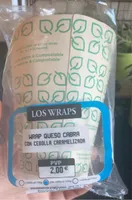Wrap queso cabra con cebolla caramelizada