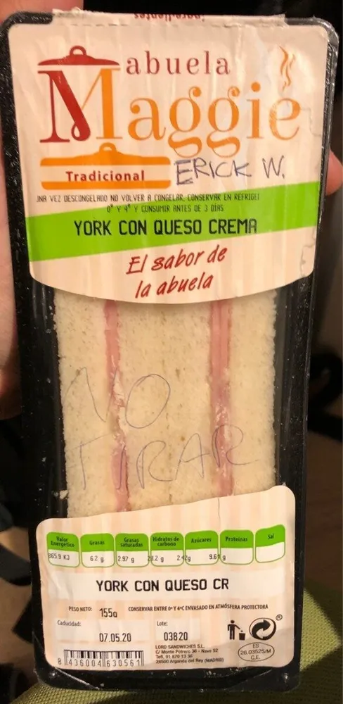 York con queso crema