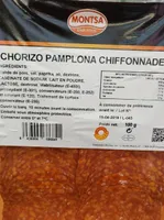 Chorizo pamplona chiffonnade