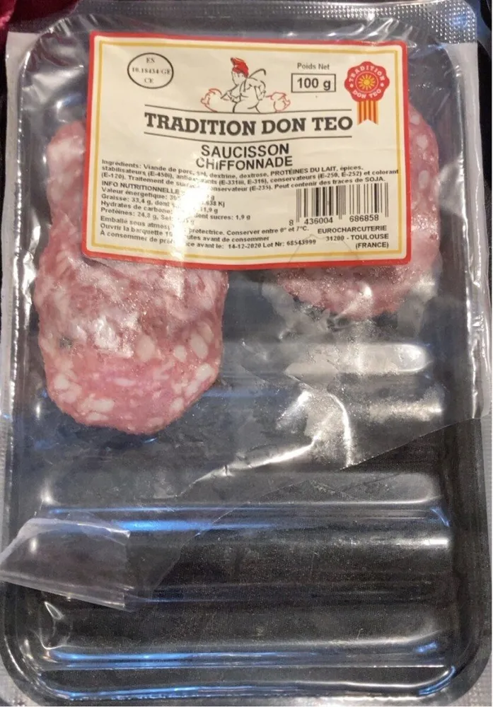 Saucisson chiffonnade