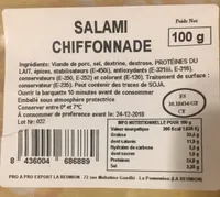 Salami chiffonnade
