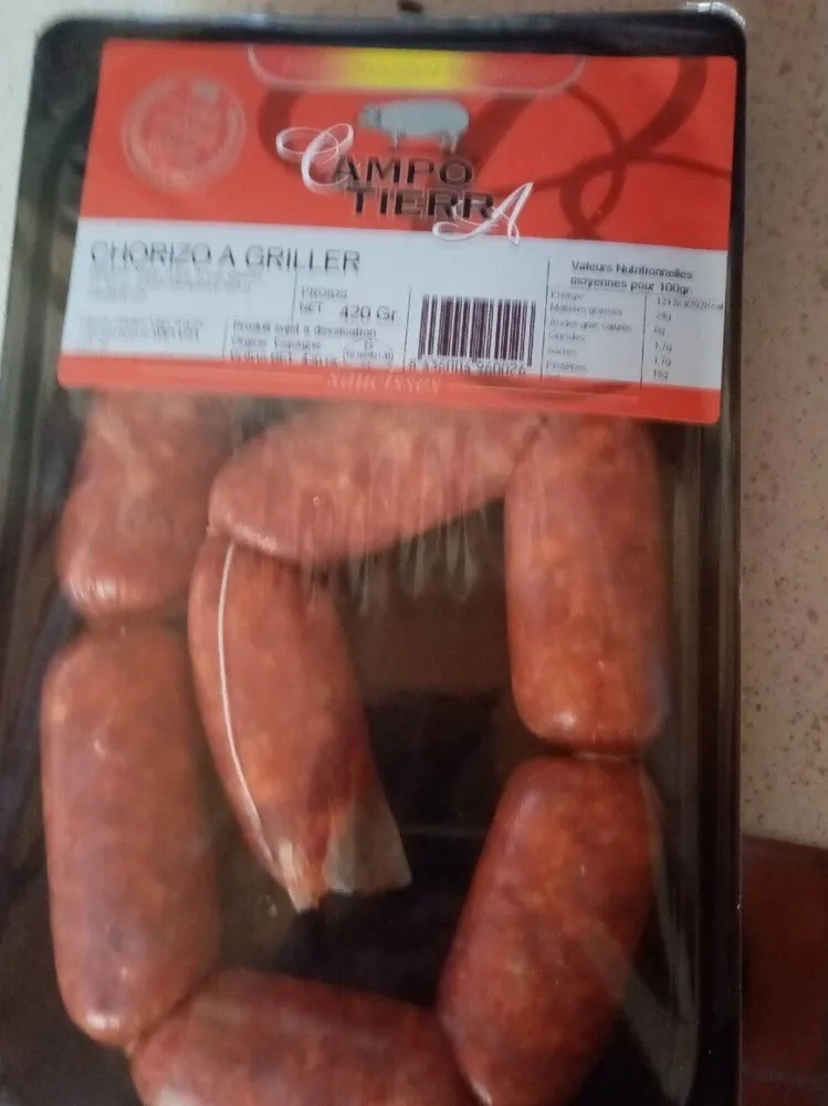 Chorizo à griller