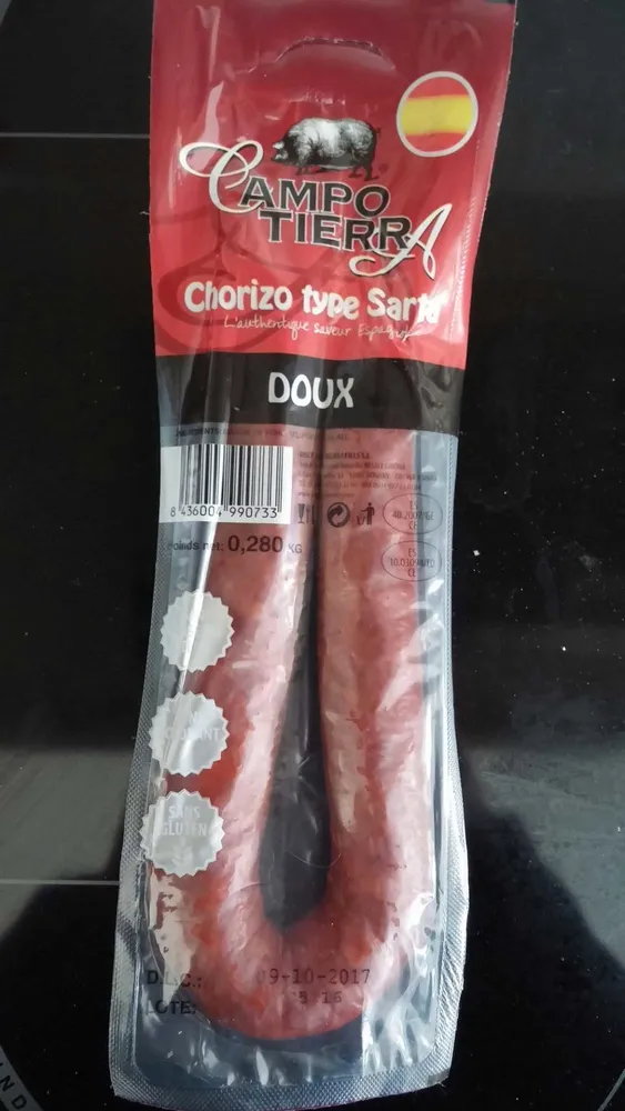 Chorizo type Sarta doux