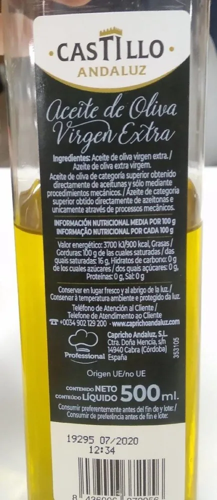 Aceite de oliva virgen extra