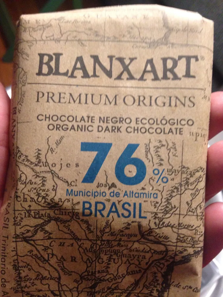 Chocolate negro ecológico 76% Brasil