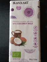 Orgánica chocolate 60% with coconut milk