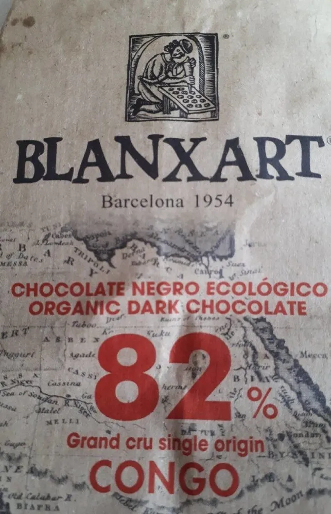 Grand cru 82% origine Congo