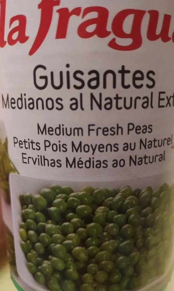 Guisantes medianos al natural extra