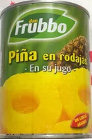 Piña en rodajas en su jugo