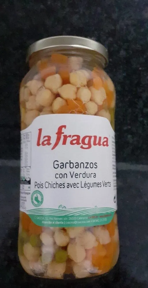 Garbanzos con verduras