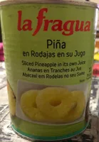 Piña en su jugo en rodajas