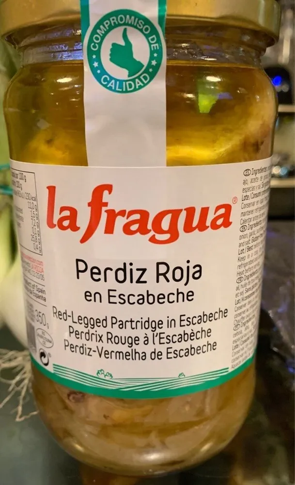 Perdiz roja en escabeche