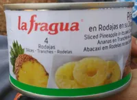 Piña en rodajas en su jugo