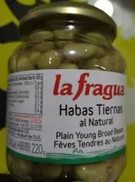 Habas tiernas al natural