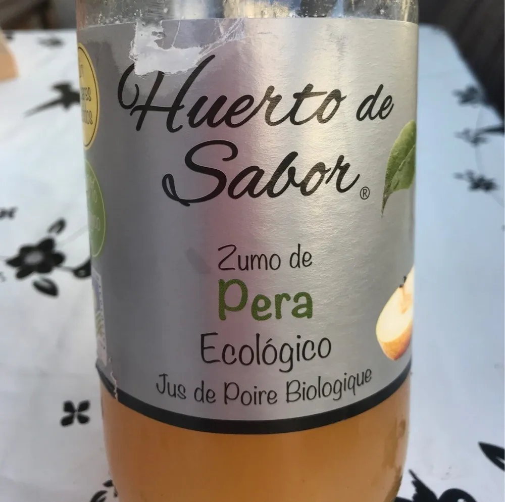 Zumo de Pera Ecológico