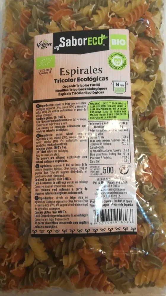 Espirales Tricolor Ecológicas