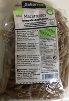 Macarrones integrales ecológicos