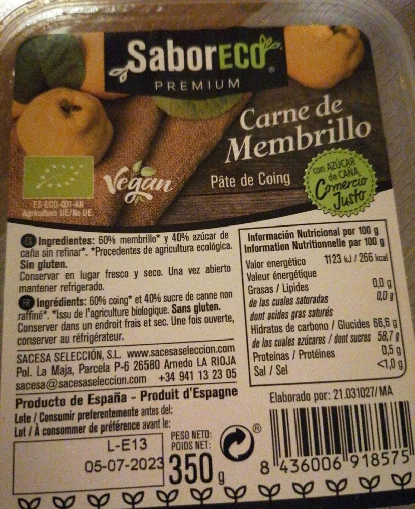 Carne de membrillo