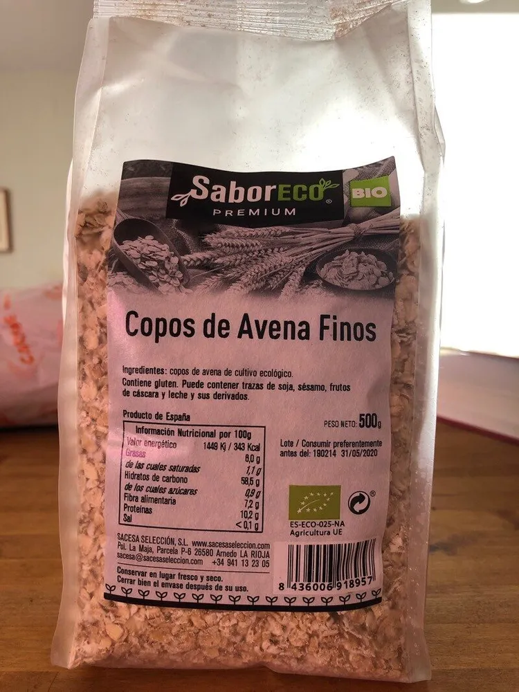 Copos de avena finos