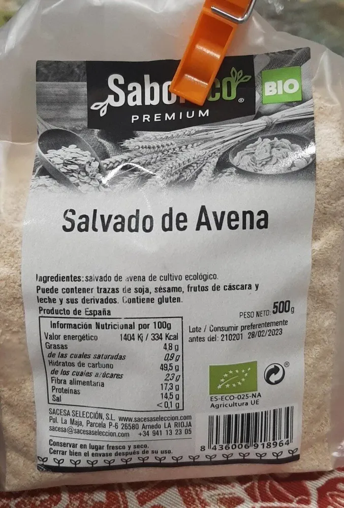 Salvado de avena
