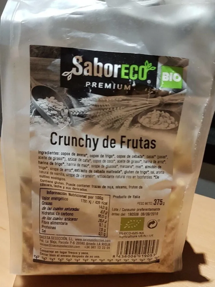Crunchy  de frutas