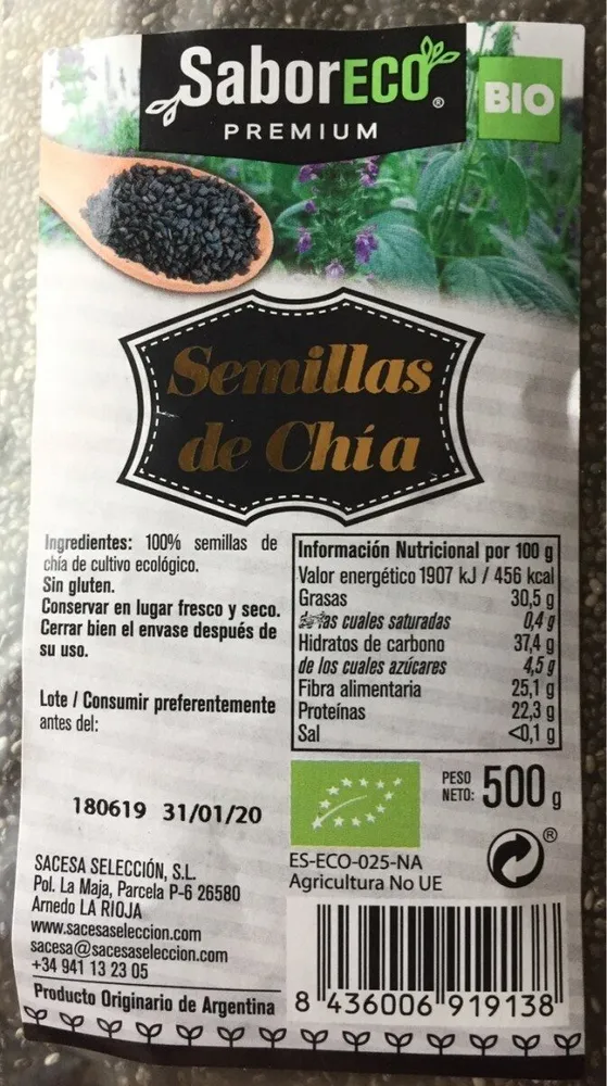 Semillas de chía