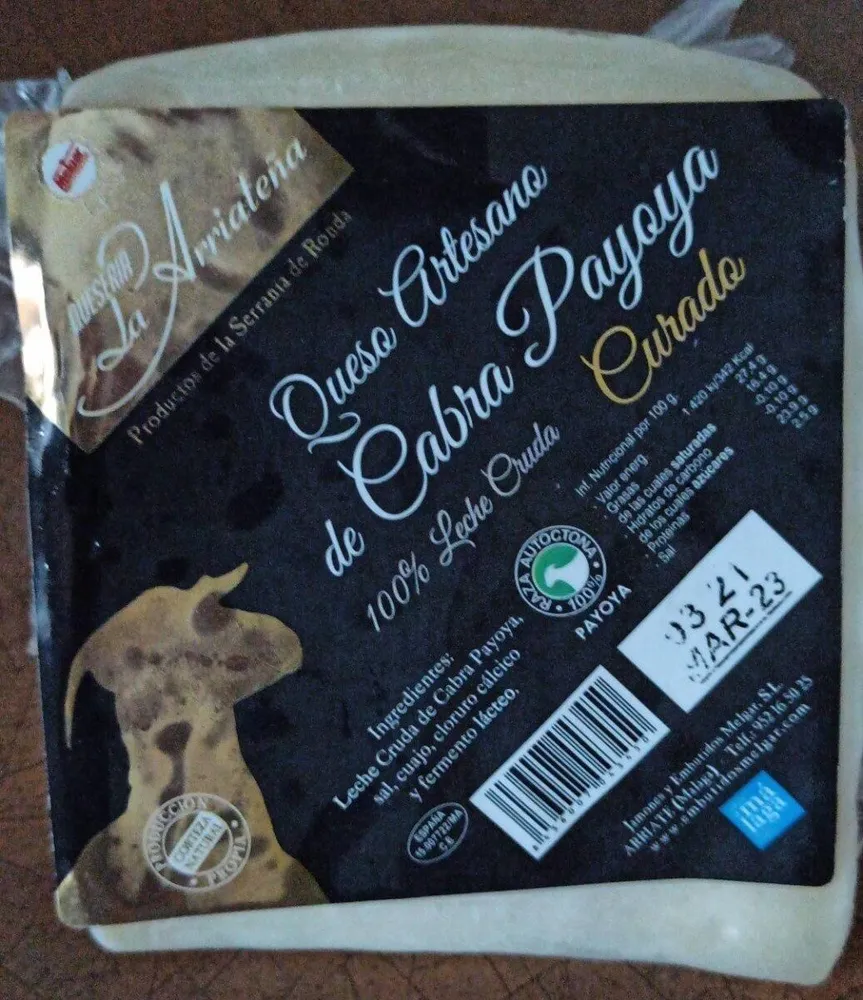 Queso artesano de cabra payoya