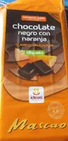 Chocolate negro con naranja