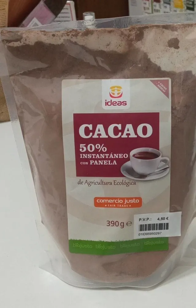 Cacao 50 instantáneo con panela