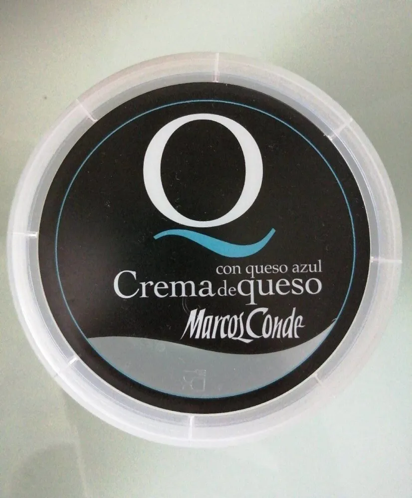 Crema de queso con queso azul