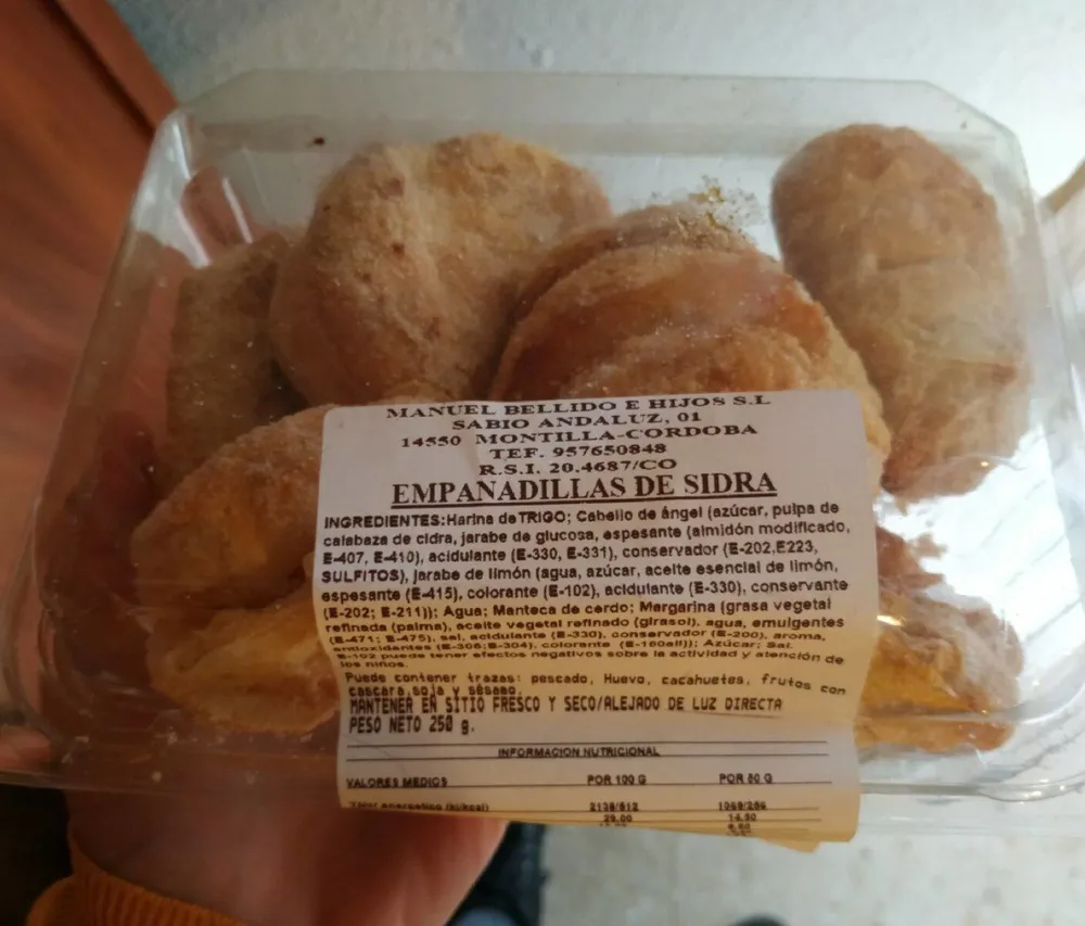 Empanadillas sidra