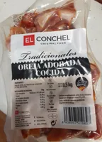 Oreja adobada cocida