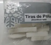 Tiras de potas crudas ultracongeladas