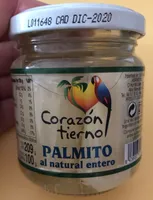 Palmito al natural entero