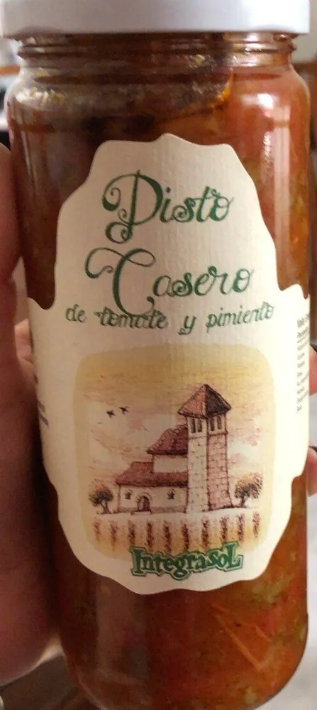 Pisto casero de tomate y pimiento