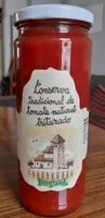 Conserva tradicional de tomate natural triturado
