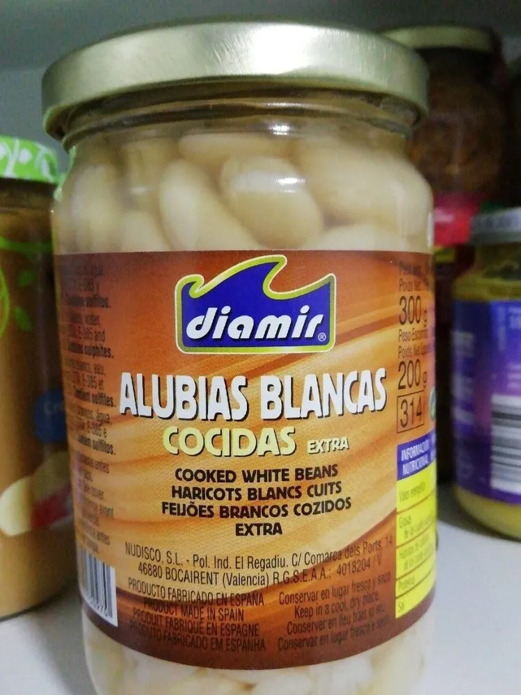 Alubias blancas cocidas extra